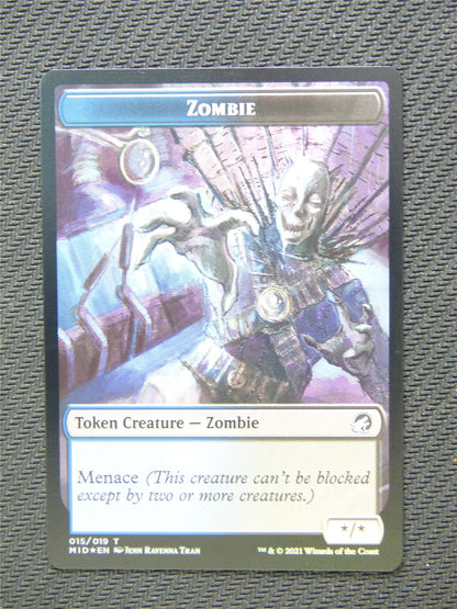 Zombie and Human Foil Token - Innistrad - Mtg Card #3H1