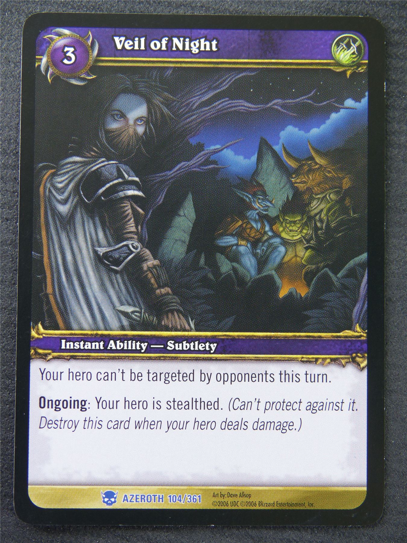 Veil Of Night - Rare - World Of Warcraft #1ME