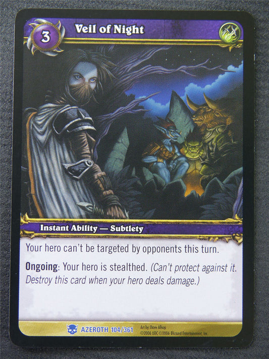 Veil Of Night - Rare - World Of Warcraft #1ME