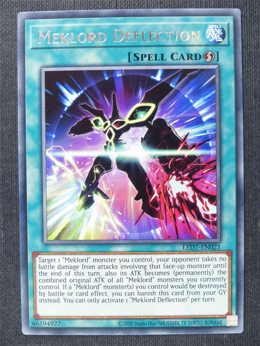 Meklord Deflection LED7 Rare - 1st ed Yugioh Cards #36Q