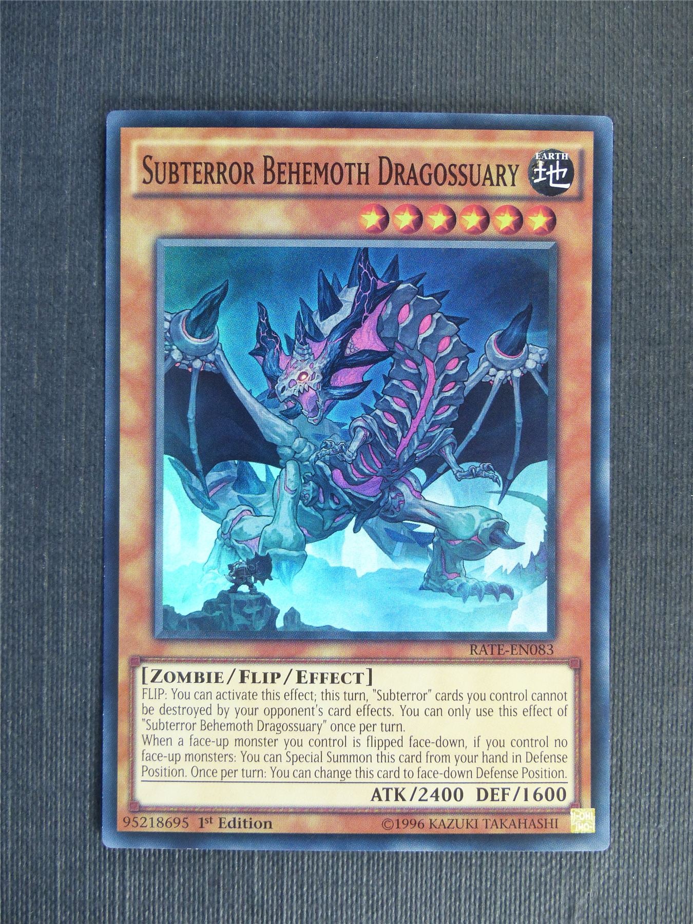 Subterror Behemoth Dragossuary RATE Super Rare - 1st ed - Yugioh Cards #17C