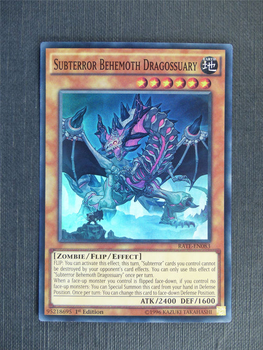 Subterror Behemoth Dragossuary RATE Super Rare - 1st ed - Yugioh Cards #17C