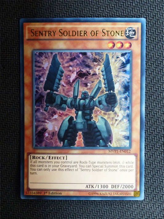 Sentry Soldier of Stone - MVP1 - Ultra Rare - Yugioh Card # 1J44