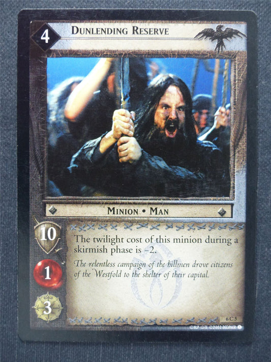 Dunlending Reserve 6 C 5 - LotR Cards #Q2