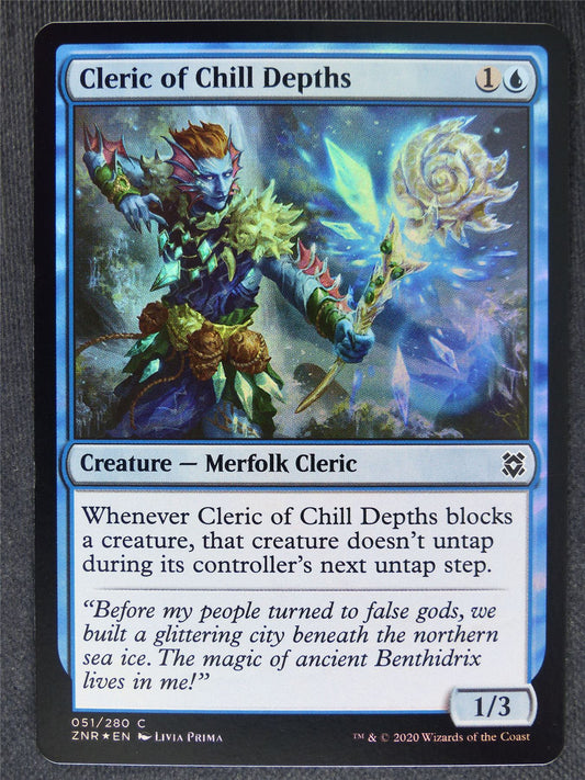 Cleric of Chill Depths Foil Mint - Mtg Magic Cards #49
