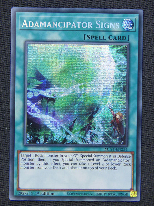 Adamancipator Signs MP21 - Secret Rare - Yugioh Card #62Z