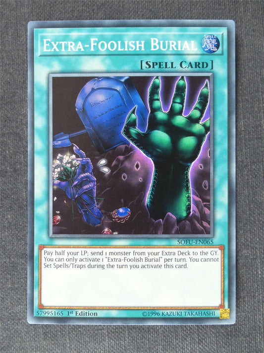 Extra-Foolish Burial SOFU Super Rare - 1st ed - Yugioh Cards #RZ