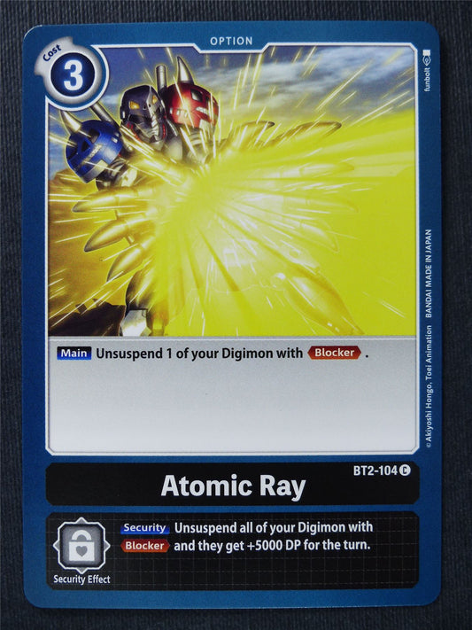 Atomic Ray BT2-104 C - Digimon Cards #SL