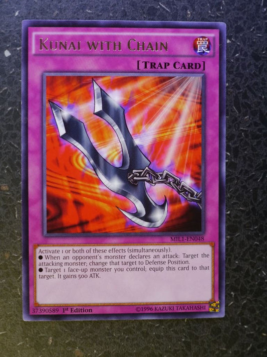 Yugioh Cards: KUNKAI WITH CHAIN MIL1 SUPPER RARE # 3H56