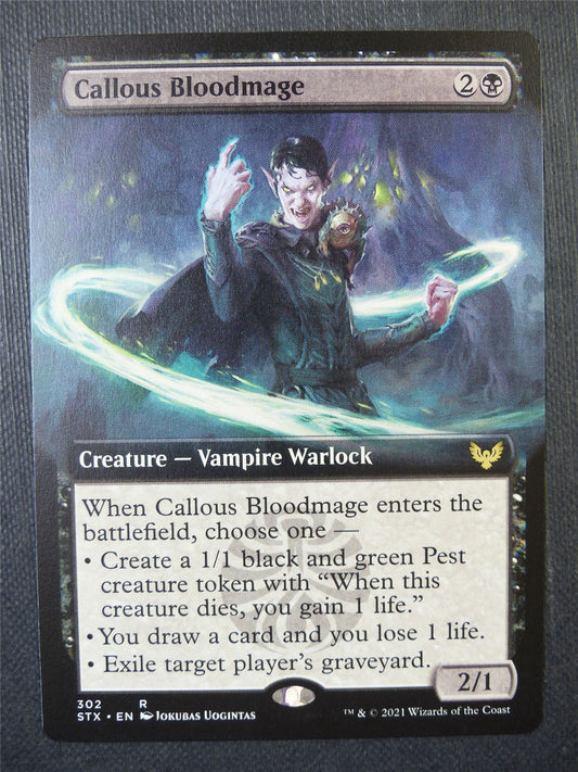 Callous Bloodmage Extended art - Mtg Card #8AJ