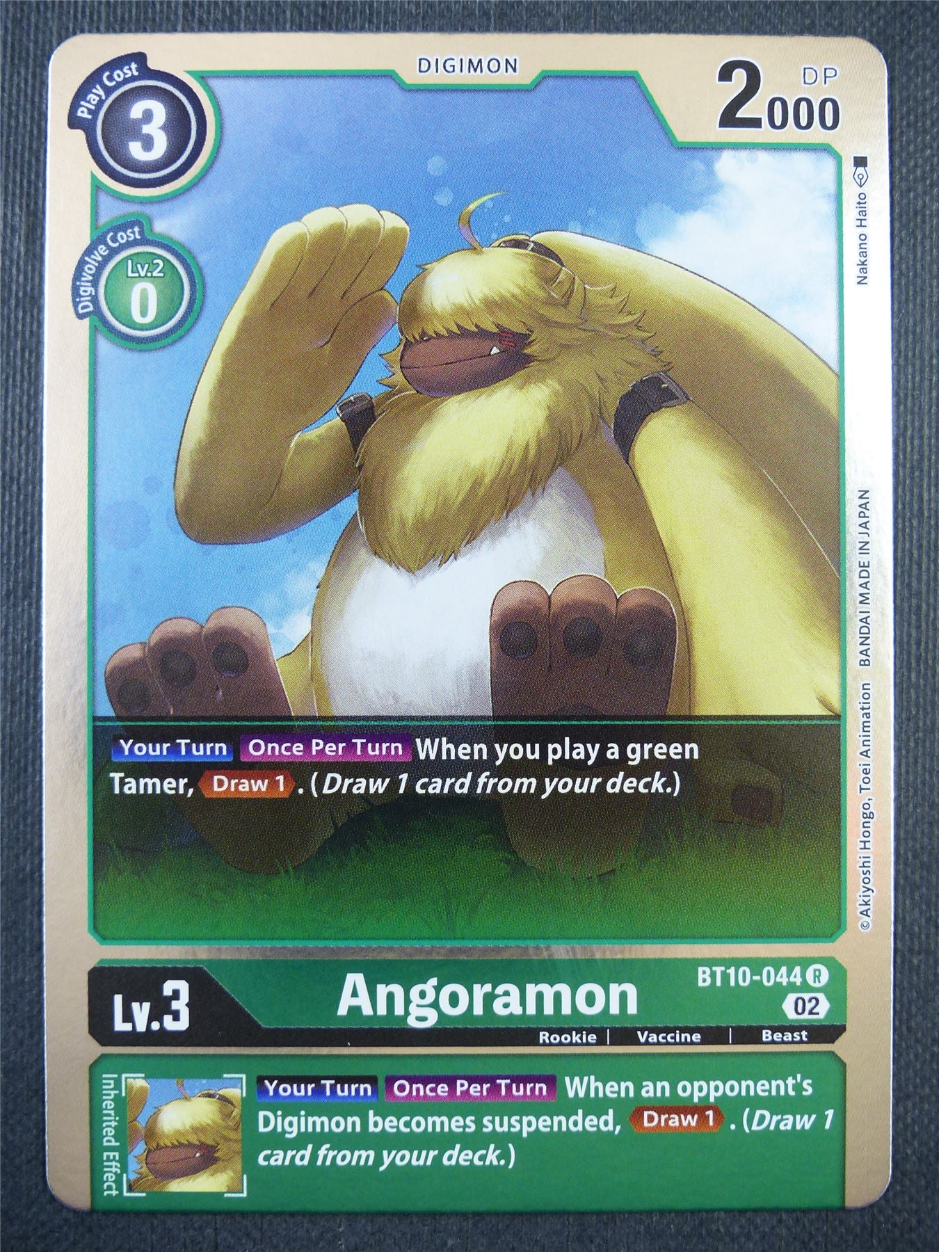 Angoramon BT10-044 R - Xros Encounter - Digimon Card #974