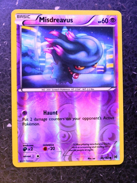 Pokemon Cards: MISDREAVUS 65/162 REVERSE HOLLOW # 4G62