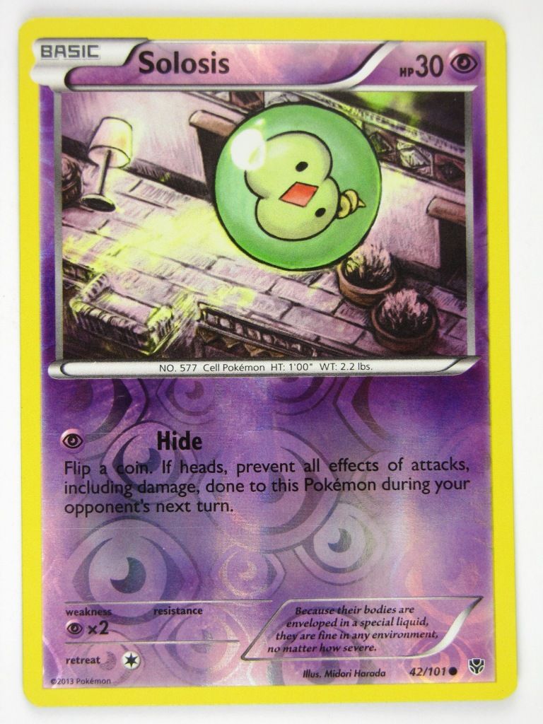 Pokemon Cards: SOLOSIS 42/101 REVERSE HOLO