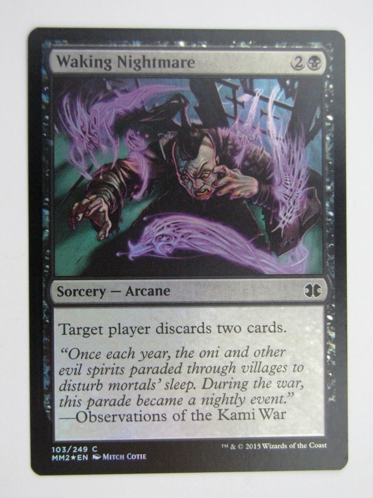 MTG MODERN MASTERS TWO FOIL: WAKING NIGHTMARE # 27J45