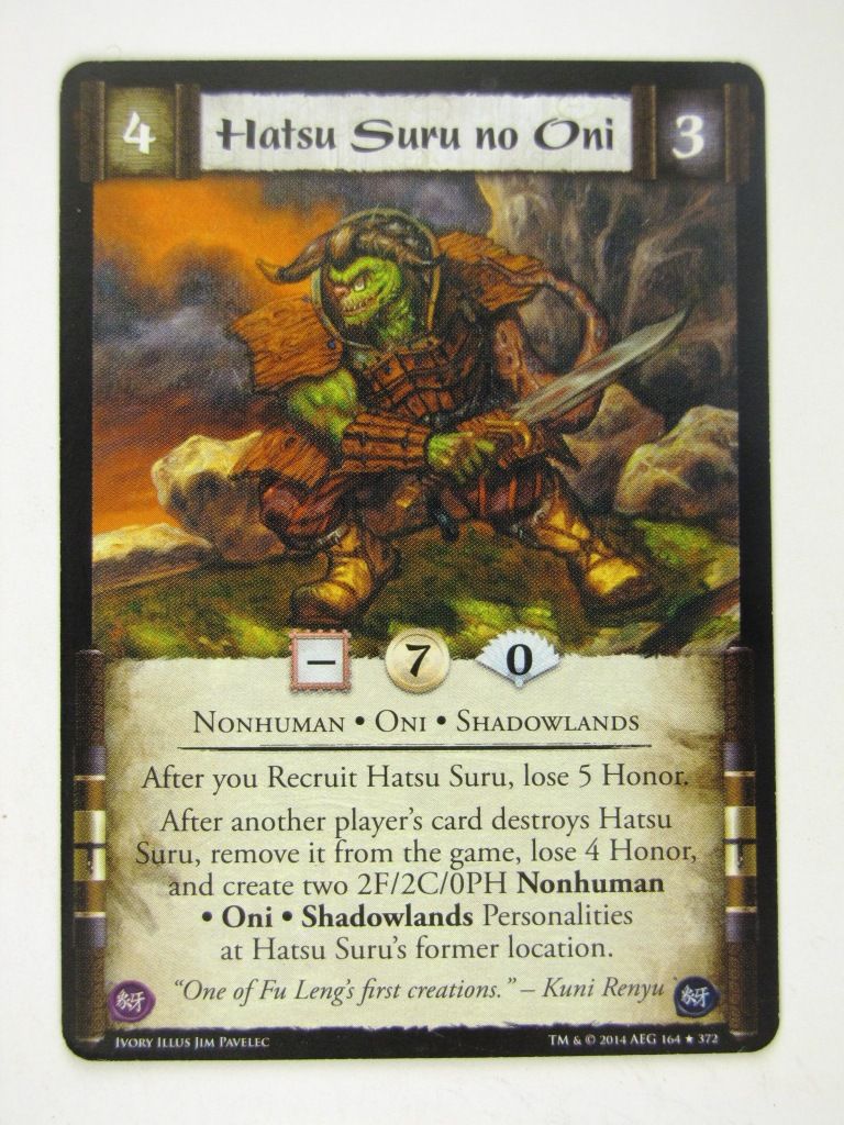 L5R Cards: Ivory: HATSU SURU NO ONI # 14G37