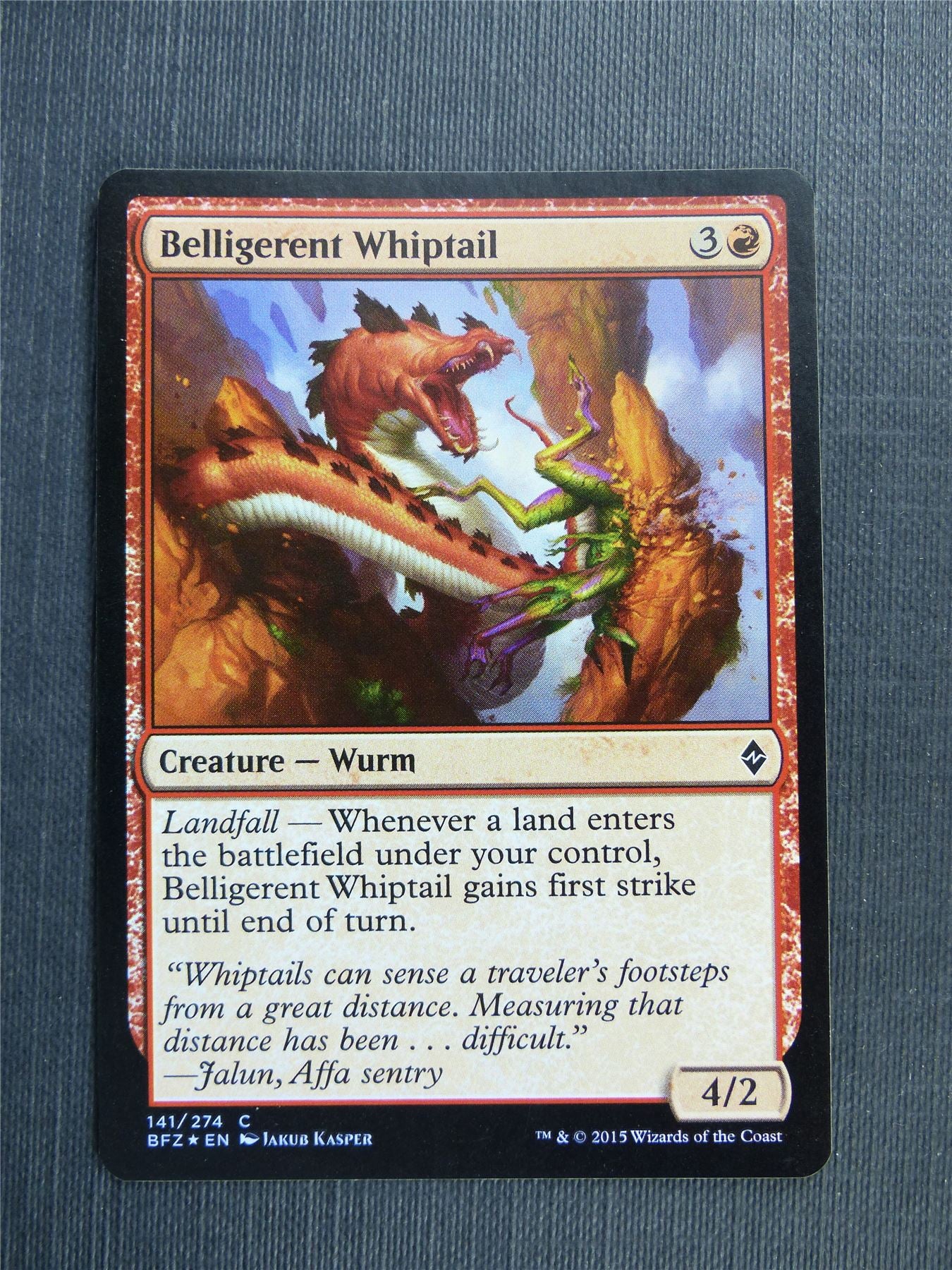 Beligerent Whiptail Foil - Mtg Magic Cards #5CX