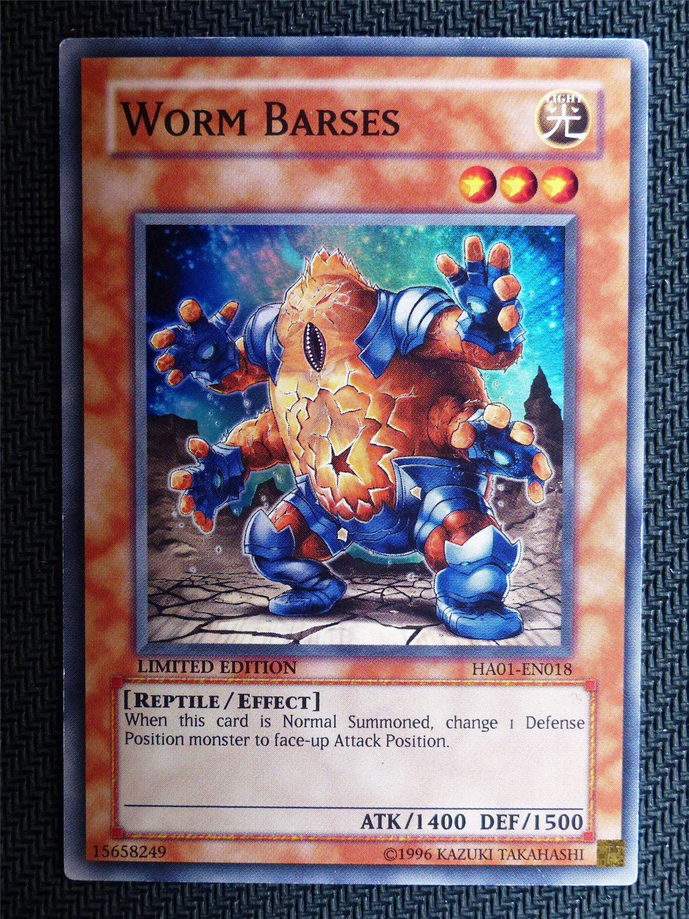 Worm Barses - Ha01 - Super Rare - Yugioh Card # 1I38