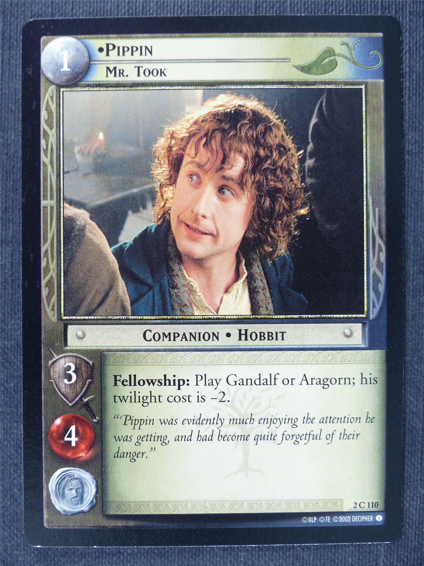 Pippin 2 C 110 - LotrR Cards #3DU