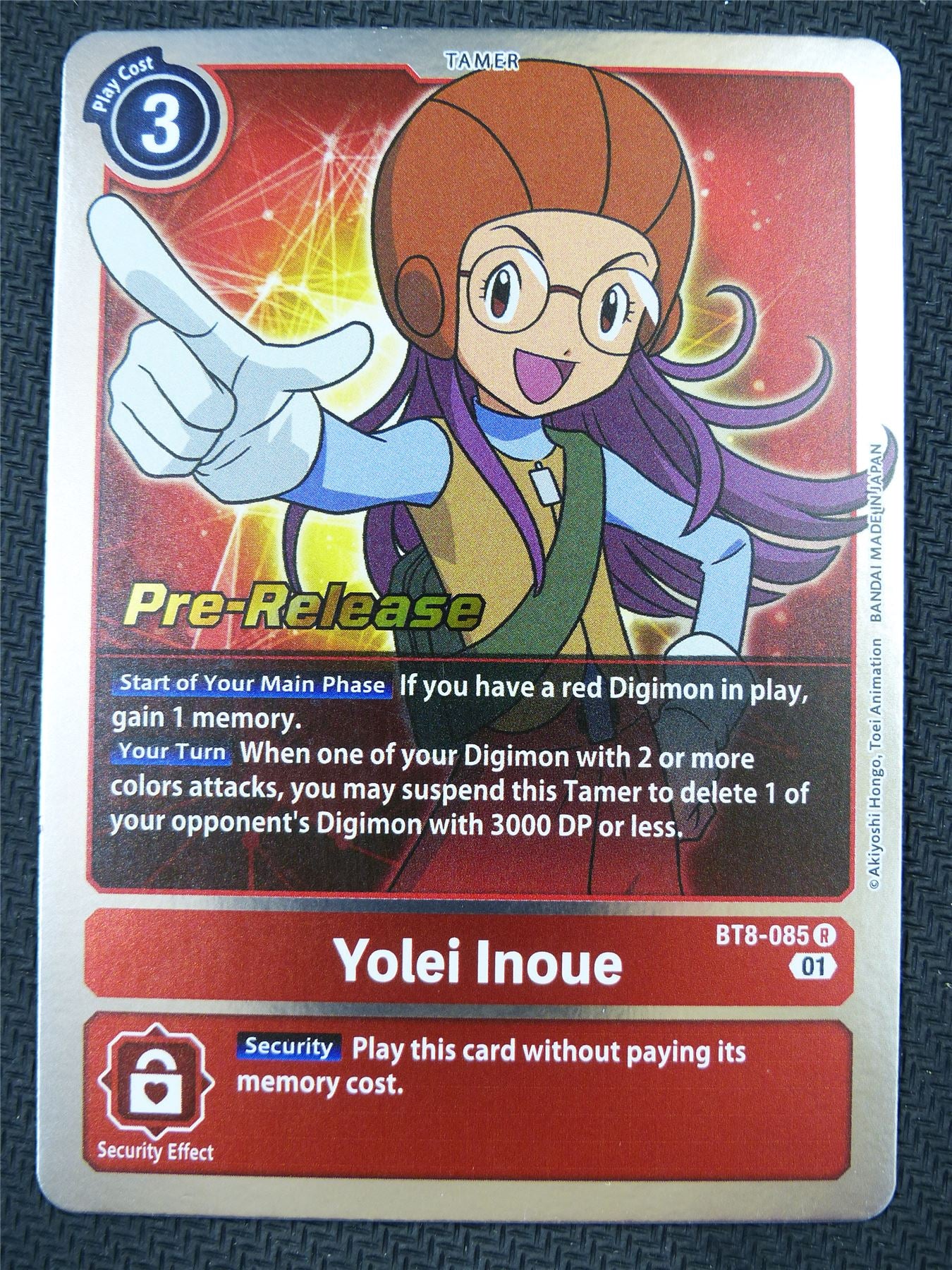 Yolei Inoue BT8-085 R Pre-Release Promo - Digimon Card #5Q1