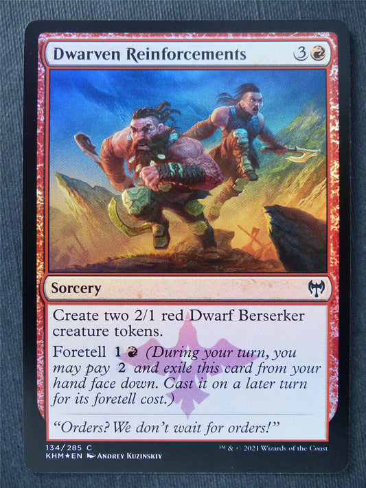 Dwarven Reinforcements Foil - Mtg Magic Cards #WB