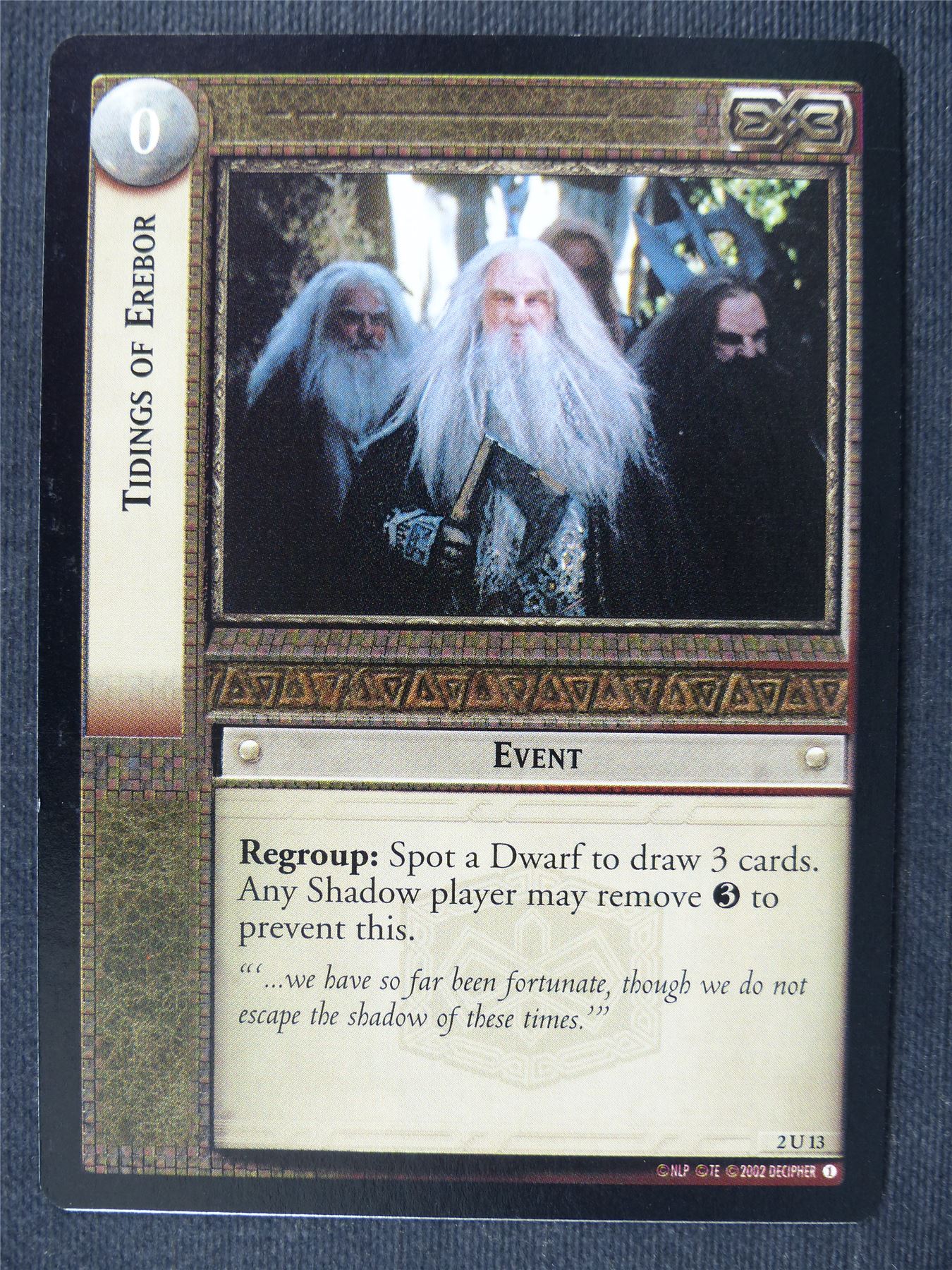 Tidings of Erebor 2 U 13 - LotrR Cards #3HL