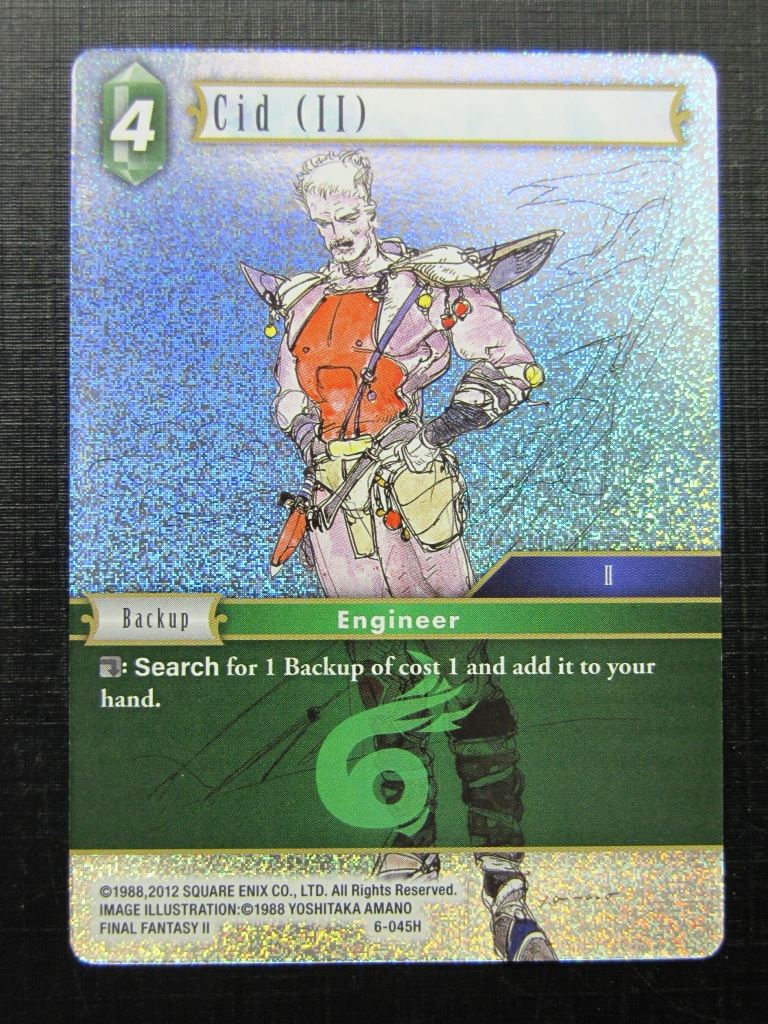 Cid II 6-045H Foil - Final Fntasy card # 3E54