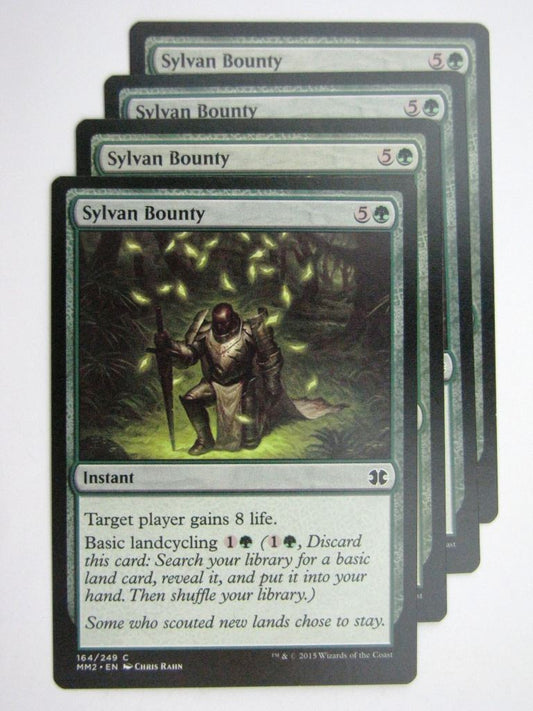 MTG MODERN MASTERS TWO: SYLVAN BOUNTY x4 # 28B51