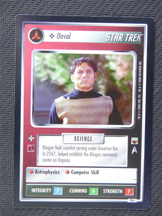 Daval Black Border - Star Trek CCG #502