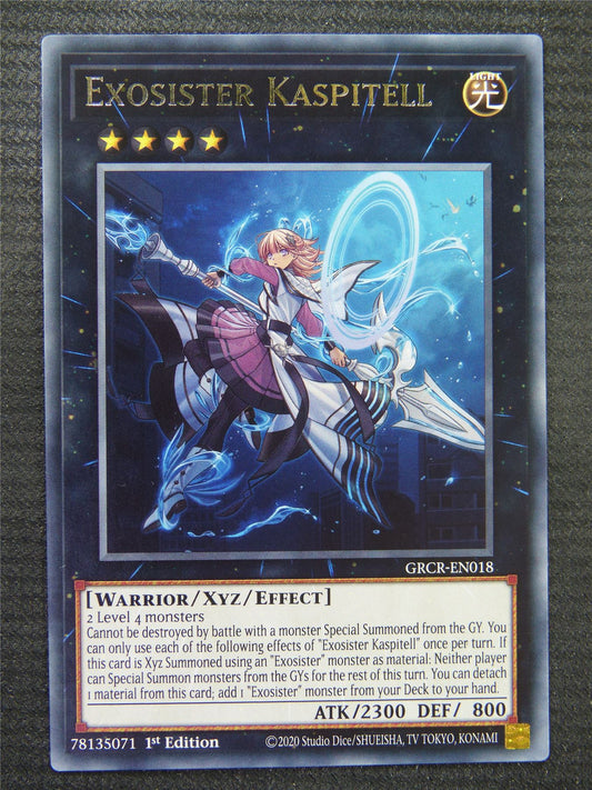 Exosister Kaspitell GRCR Rare - 1st ed - Yugioh Card #8T0