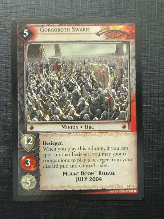 Gorgoroth Swarm 0 P 55 - Lotr Card # 13H60