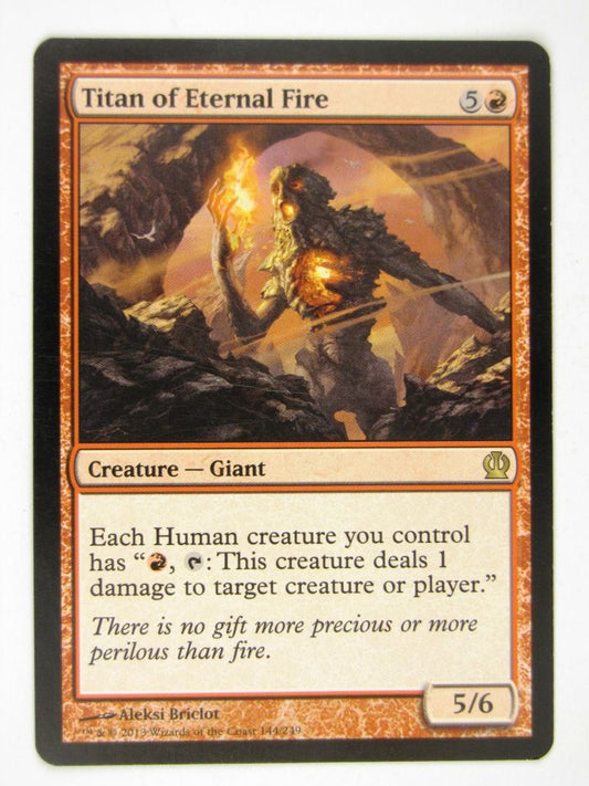 Mtg - TITAN OF ETERNAL FIRE - Played Rare