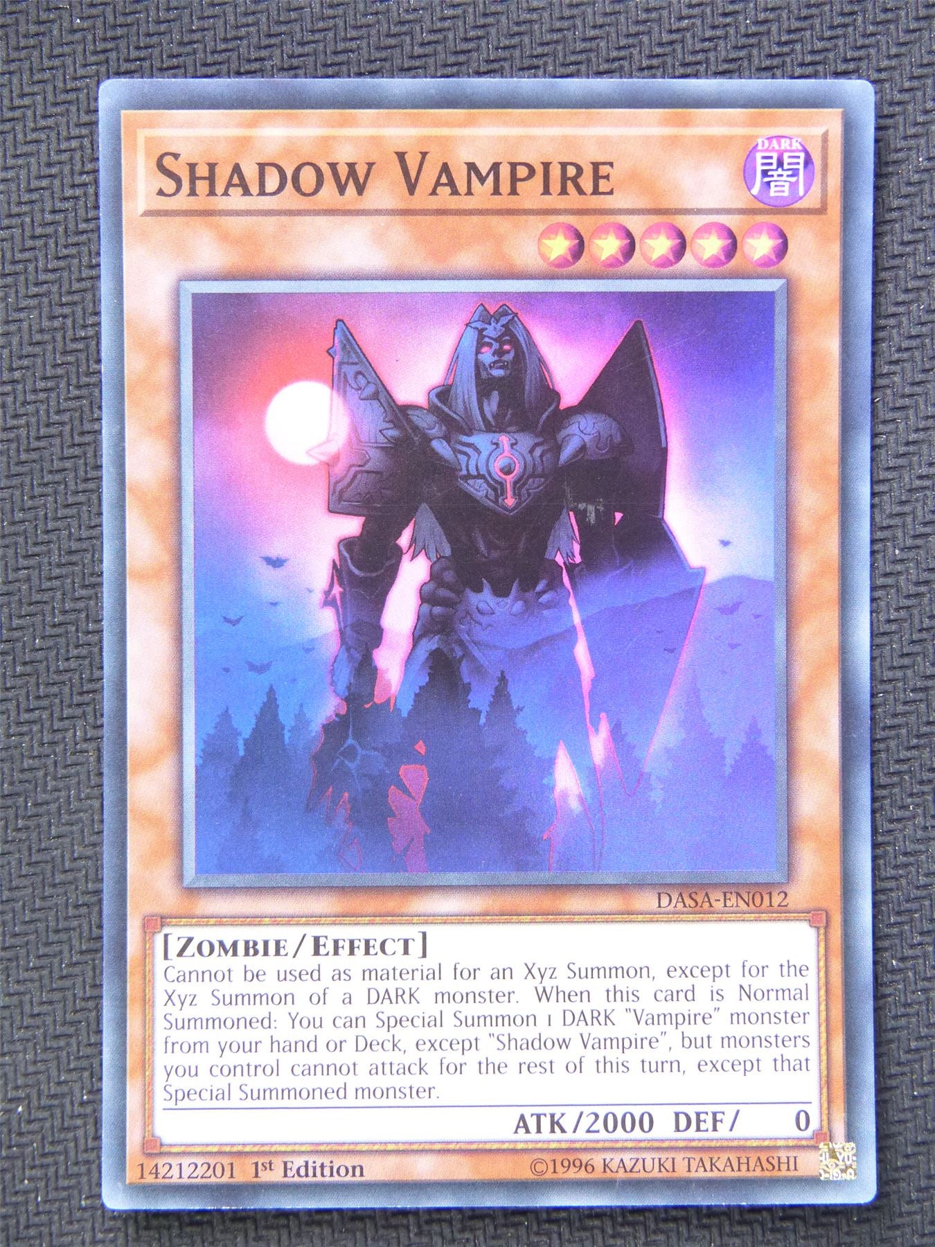 Shadow Vampire DASA - Super Rare - Yugioh Card #5O7