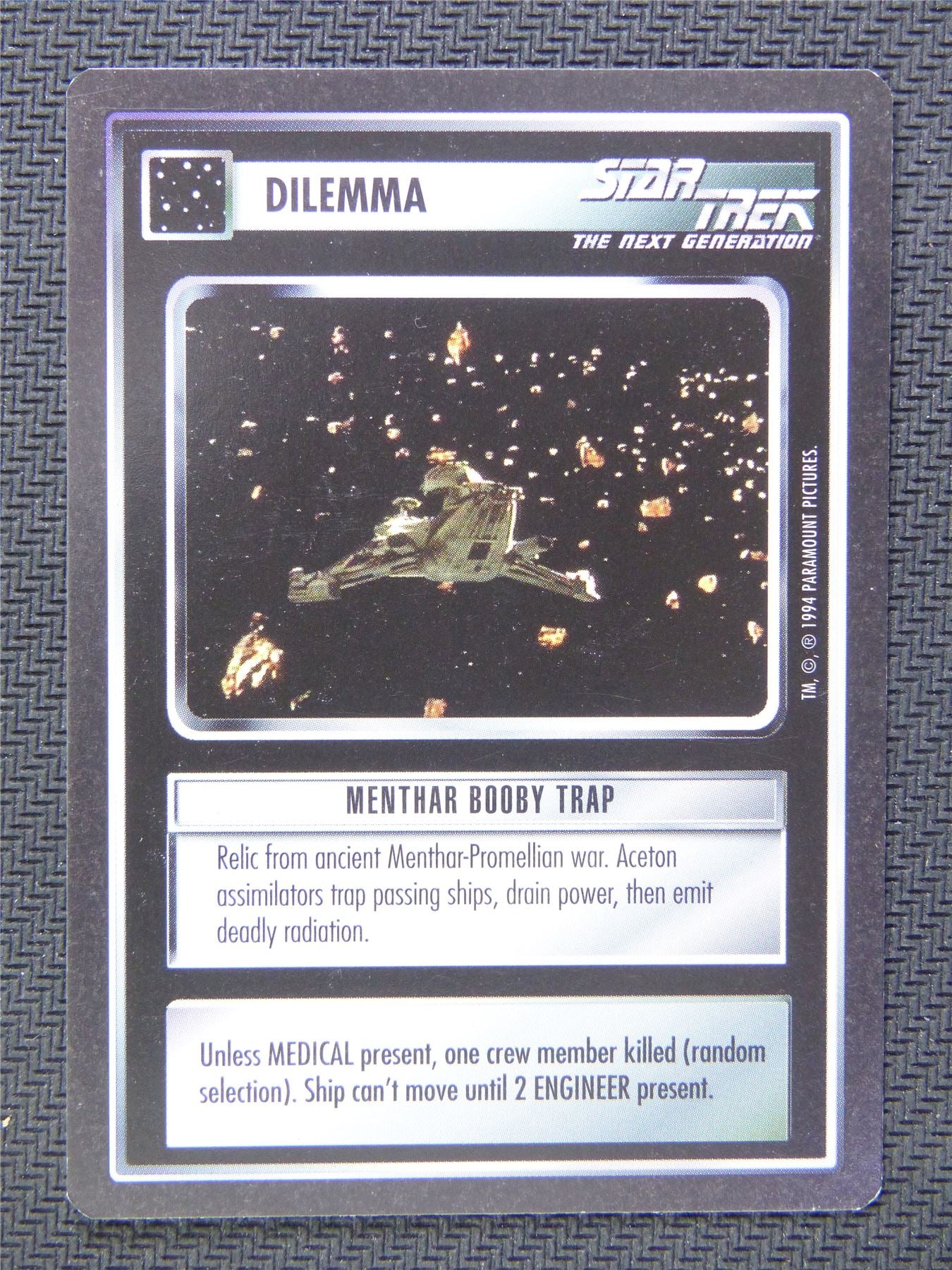 Dilemma Menthar Booby Trap - Star Trek CCG Next Gen #590