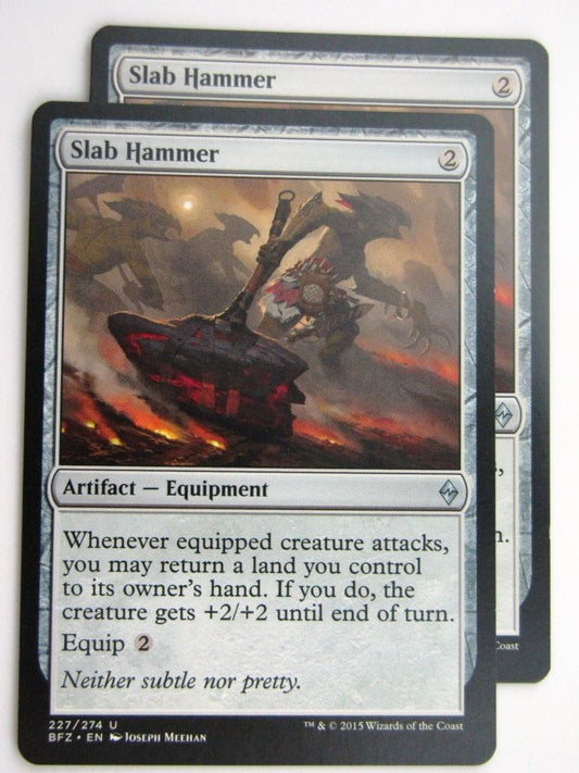 MTG Cards: BATTLE FOR ZENDIKAR: SLAB HAMMER x2 # 37B50