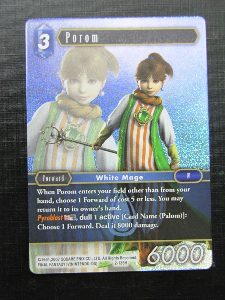 Final Fantasy Cards: POROM 2-135H FOIL # 1B38