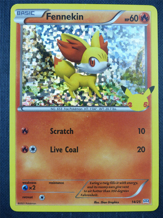 Fennekin 14/25 Holo - Pokemon Card #8WD