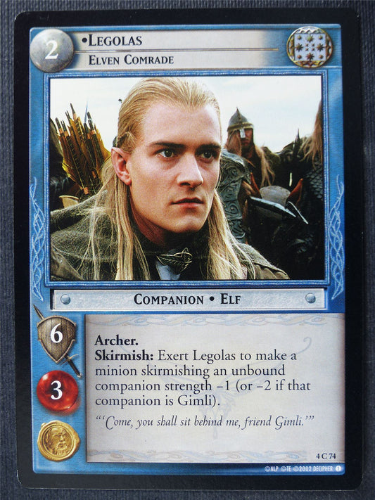 Legolas 4 C 74 - LotR Card #4AL