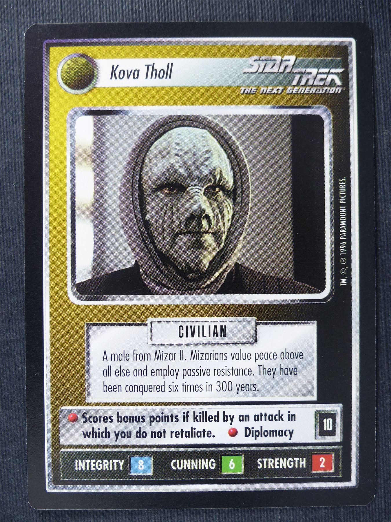 Kova Tholl - NG - Star Trek Cards #15L