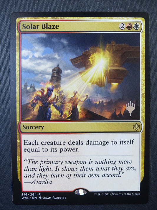 Solar Blaze promo stamped - Mtg Card #8CP