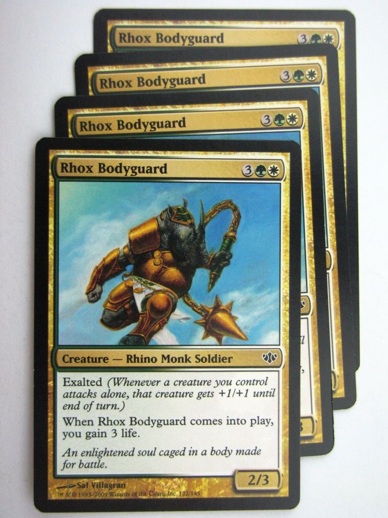 MTG Magic Cards: RHOX BODYGUARD x4 # 27C100