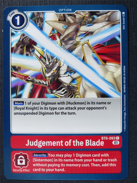 Judgement of the Blade BT6-093 C - Digimon Card #4IU