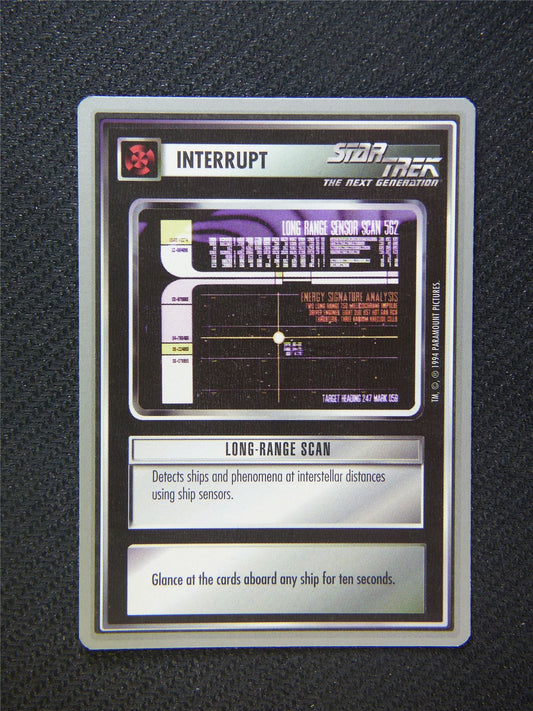 Interrupt Long Range Scan - Star Trek Silver Border Card Decipher #2FI