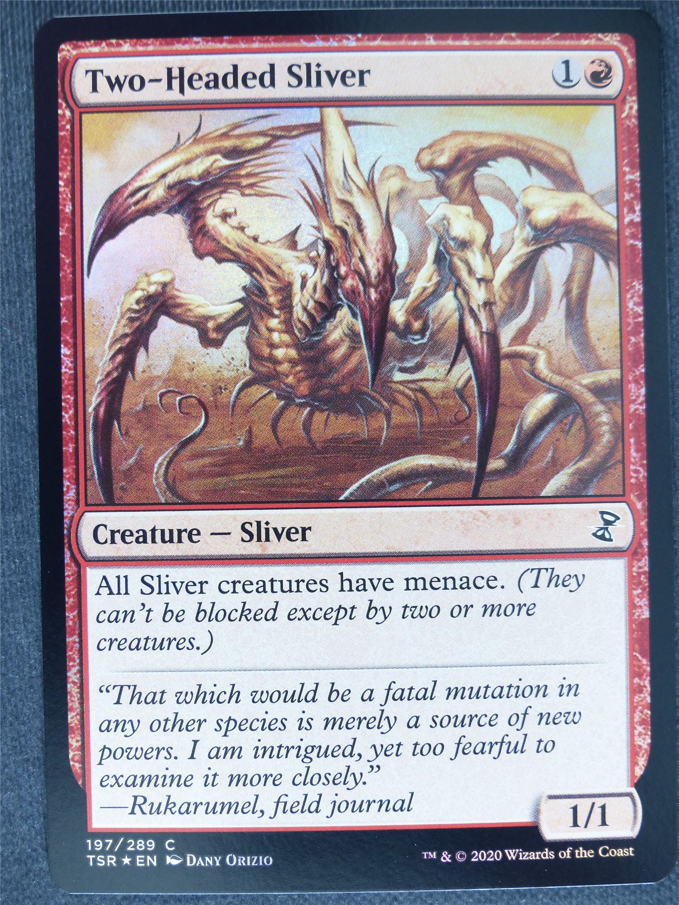 Two-Headed Sliver Foil - Remastered - Mtg Magic Cards #Q5