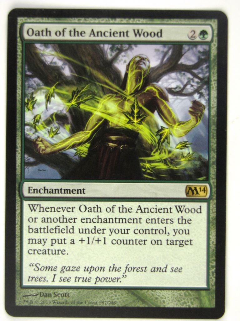 MTG Magic Played Cards: OATH OF THE ANCIENT WOOD # 18G25
