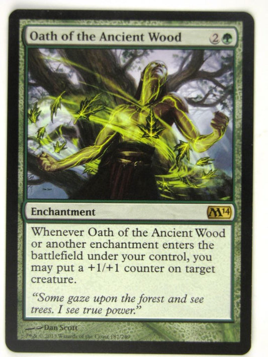 MTG Magic Played Cards: OATH OF THE ANCIENT WOOD # 18G25