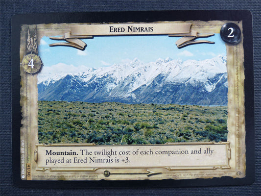 Ered Nimrais 4 U 343 - LotR Cards #2XH