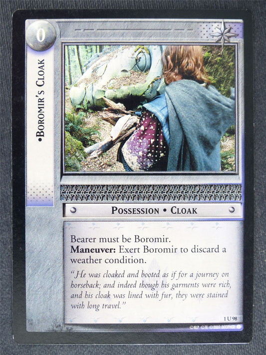 Boromir's Cloak 1 U 98 - played - LotR Cards #SA