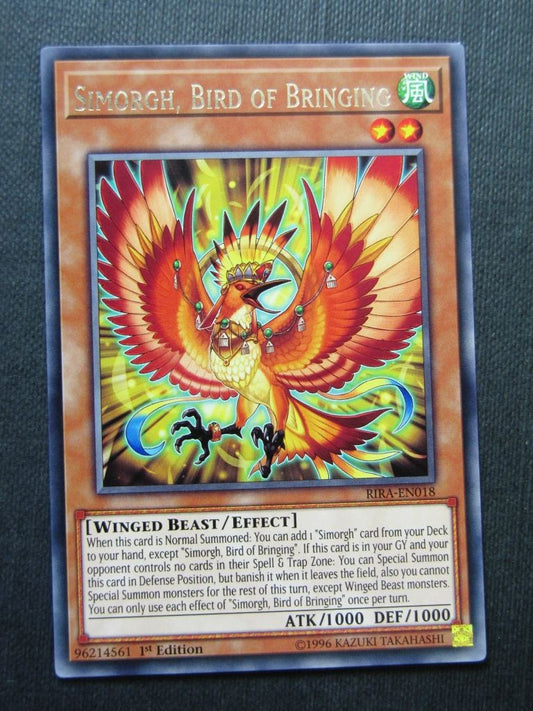 Simorgh Bird of Bringing RIRA Rare - 1st ed - Yugioh Cards #10I
