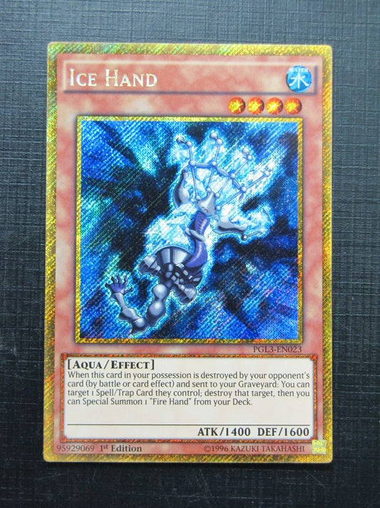 Yugioh Cards: ICE HAND PGL3 GOLD RARE # 28F13