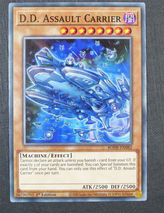 D D Assault Carrier BODE 1st Ed - Yugioh Card #5G6